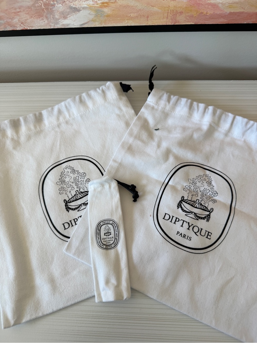 Diptyque Bundle Cotton Drawstring Bags